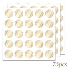 Flower Of Life Stickers, Golden Flower Of Life Energy Stickers,Round Self-Adhesive PVC, Transparent Crystal Jewelry Stickers, Sparkling Surface For Phone Cases, Journals, Envelopes, Water Bottles, Suitcase, Computer, Ceramics & Smooth Surfaces - Elegant Geometric Design,Decorative Sticker School Supplies,Back To School
