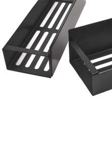 1/2/4pcs Magnetic Spice Storage Rack For Refrigerators And Ovens, Multi-Purpose Space Saving Refrigerator Storage Boxes And Storage, Magnetic Fridge Side Rack Storage Shelf Spice Rack Organizer Space Saving Kitchen (Black) - Black - View 6