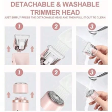 2-In-1 Electric Shaver, USB Rechargeable Hair Remover, Quick Removal Of All Body Hair, Waterproof Design, Wet & Dry Use, Painless, Suitable For Home & Travel, Can Be Used As Holiday Gift, 400mAh Battery