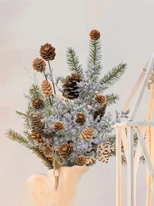 50 de decorațiuni de Crăciun din conuri de pin mici, decorațiuni de Crăciun din conuri de pin mici de 0,8-1,9 in (2-3 cm) pentru Ziua Recunoștinței, mini conuri de pin naturale, potrivite pentru masă, decor pentru casă, umplutură pentru vaze, decorațiuni DIY pentru artizanat din conuri de pin, decor pentru festivalul de toamnă