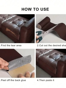 1 peça de remendo autoadesivo para reparo de PVC, fita para reparo, faça você mesmo para restauração de sofás, cadeiras, mesas, bolsas, sapatos e assentos de motocicleta, adesivo versátil para sofás, cadeiras, assentos de carro e acessórios para bolsas