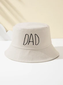 1 pièce Chapeau bob brodé pour femme, unique et amusant, indispensable pour les sports de plein air, les voyages, la plage, respirant, à la mode, polyvalent, cadeau de vacances
