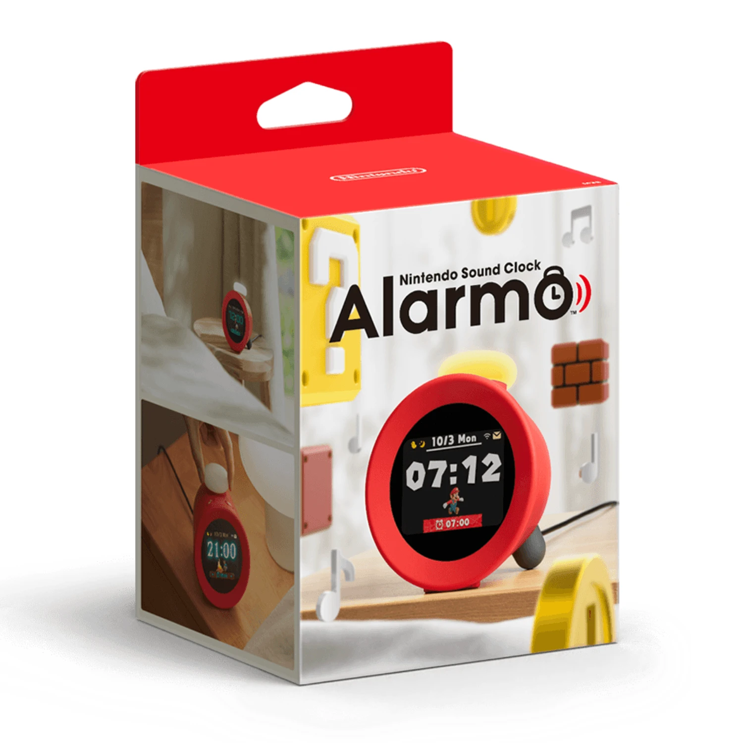 Nintendo Switch 任天堂声音时钟：闹钟可爱的桌面装饰 - 紅色 - 查看 1