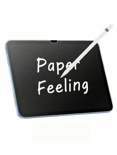1 pièce Film protecteur d'écran en papier dépoli, compatible avec les modèles 11e/10e/9e/8e/7e/6e/5e génération de 10,9"/10,2"/9,7 pouces, Air7/Air6/Air5/Air4/Air3/Air2/Air1/Pro 9,7/Pro 10,5 pouces. Protecteur d'écran en matériau PET avec sensation de papier, ultra-fin et haute sensibilité pour écrire et dessiner sur les tablettes. Accessoires essentiels de protection d'écran, adaptés à un usage quotidien, au bureau et à la maison. Protège contre l'eau, les chocs, les chutes, les rayures et les traces de doigts avec une couverture complète.