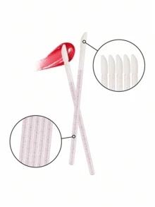 100 Stück/50 Stück glänzende Kristall Wimpernbürsten und Lippenbürsten, Einweg-Lidschattenbürsten Lipgloss-Applikatoren Make-up-Werkzeuge, mit Aufbewahrungsbox, weicher Bürstenkopf, Make-up-Essential für Zuhause, Reisen und Partys, komplettes Make-up-Set, Make-up-Bürstenset, Make-up-Geschenkbox-Set - Verschiedenfarbig - Übersicht 7