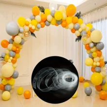 3 Rolos Kit de Arco de Balão, Corrente de Balão de Furo Duplo e Corrente de Balão de Furo Único e Pontos de Cola de Balão, Guirlanda de Balão, Para DIY, Festas, Casamentos, Aniversários