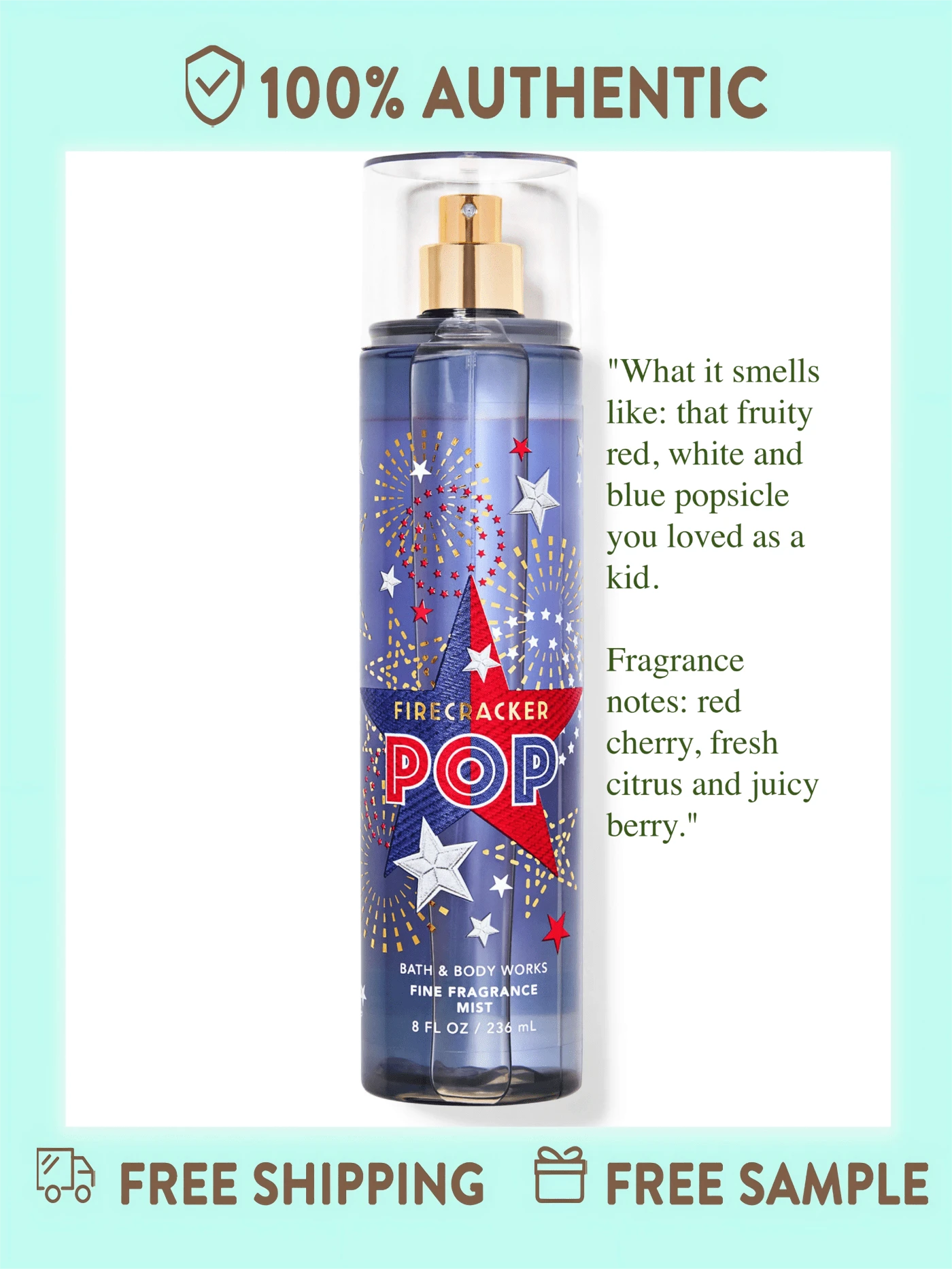 Bath And Body Works Fine Fragrance Mist -8 Fl Oz (Pack Of 1) - Firecracker Pop - 查看 1