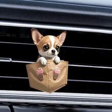 Creative Puppy Car Air Vent Clip Fragrance Diffuser Decor Set, Car Air Freshener Clip Decoration - Multicolor - View 13