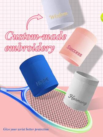 1 stuk aanpasbare polsband, sport- en fitnesspolsband, ademend, verkoelend en absorberend zweet voor de zomer, elastisch voor basketbal, badminton, fietsen, rekbaar materiaal, vochtafvoerend, zacht en lichtgewicht