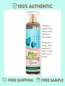 Bath And Body Works Fine Fragrance Mist -8 Fl Oz (Pack Of 1) - Blue Raspberry Burst - 查看 1