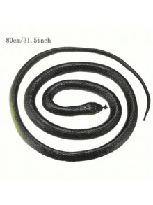 1 件 - 逼真超长绿蛇/白蛇/微型黑蛇、软橡胶巨型白蛇、软橡胶巨型绿蛇、恶作剧蛇、恶作剧逼真眼镜蛇、恶作剧小玩意、超长逼真蛇、眼镜蛇模型、生日礼物、礼品、玩具 - 彩色 - 查看 9