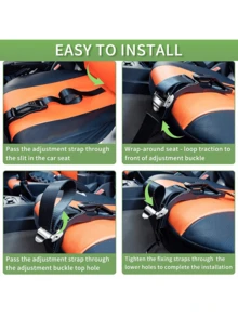 新款孕妇汽车安全带调节扣，防止孕妇窒息和撞击 - 黑色 - 查看 3