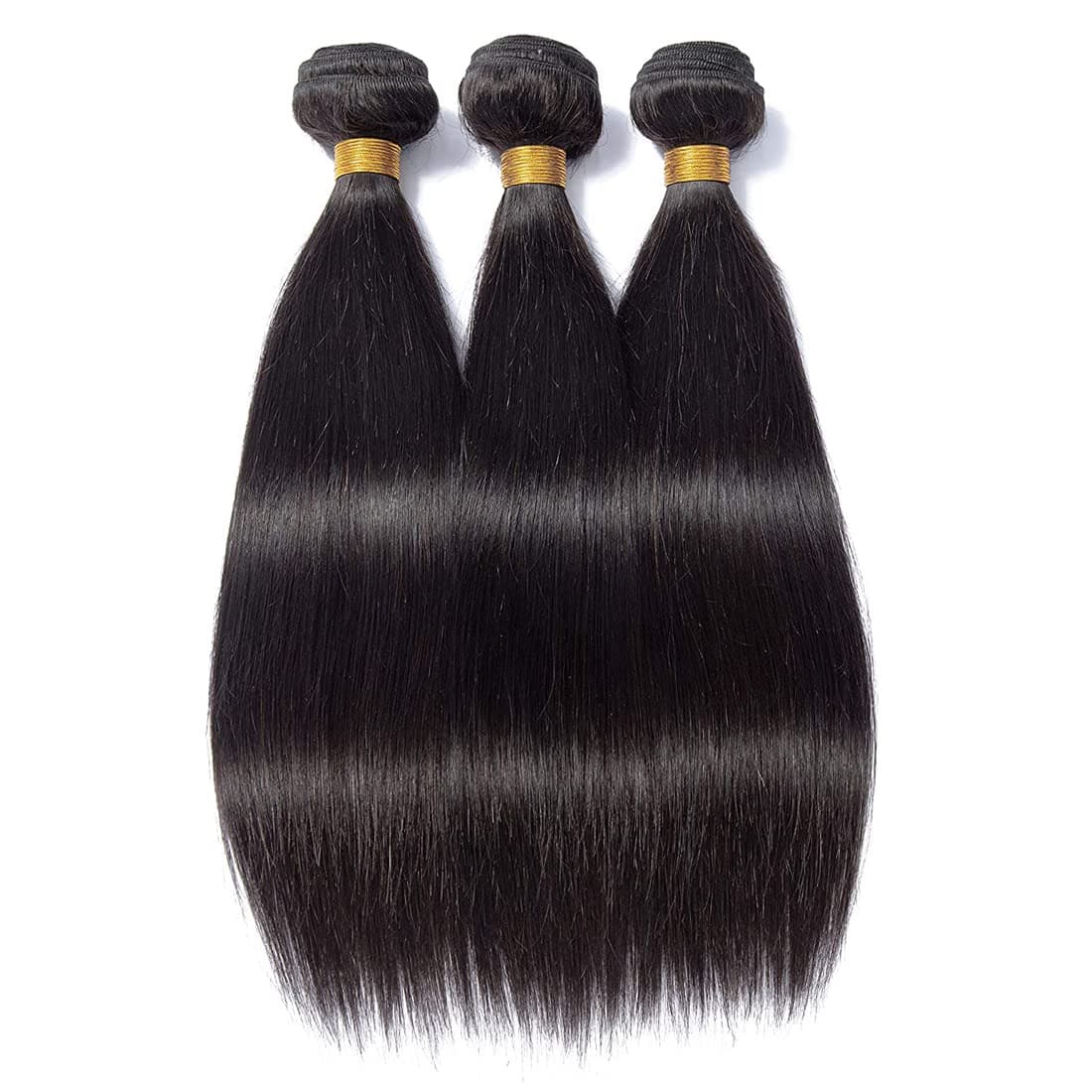 1pc/ 2pcs/ 3pcs 14~26 Inches Straight Bundles Natural Black Color Straight Bundle Unprocessed Virgin Hair Bundle Brazilian Remy Weave Double Weft Extensions - Black - View 1