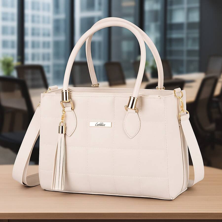 Elegant Women's Bag With Adjustable Shoulder Strap - Ngà - Xem 1