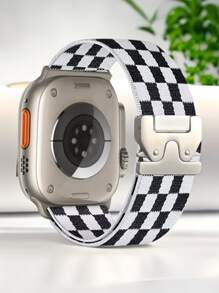 1pc Parachute Strap Nylon Elastic Loop Compatible With Apple Watch Band 38mm 40mm 41mm 42mm 44mm 45mm 46mm 49mm For Woman Man,Sport Stretchy Strap Replacement Bracelets Compatible With Apple Watch Series10 9 8 7 6 5 4 3 2 1 SE Ultra2 Smart Watch Accessories