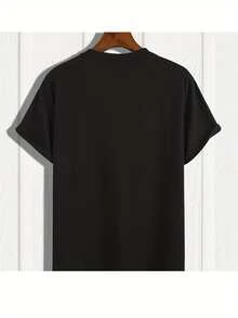 Men's Slow Poke Rodriguez Graphic T-Shirt - 100% Cotton, Black With Cartoon Dog Design, Casual & Comfortable Fit, Perfect For Casual Attire - Black - View 2