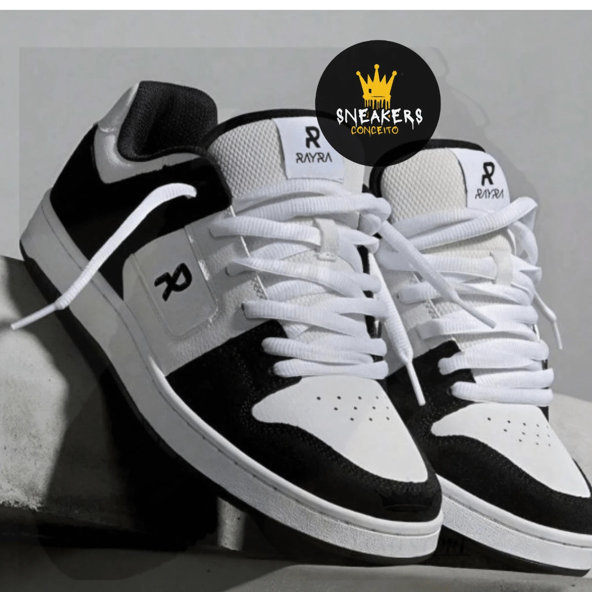 MANTECA 4 ADULT AND CHILDREN'S CASUAL BLACK AND WHITE TENNIS SHOES - 黑與白 - 查看 1