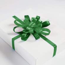 1roll Green Ribbon, Solid Color, Double-Sided Ribbon Gift Wrapping, Happy Birthday Party Decoration, Each Roll Approximately 220cm Saudi National Day Saudi Saudi Arabia