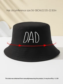 1 pièce Chapeau bob brodé pour femme, unique et amusant, indispensable pour les sports de plein air, les voyages, la plage, respirant, à la mode, polyvalent, cadeau de vacances