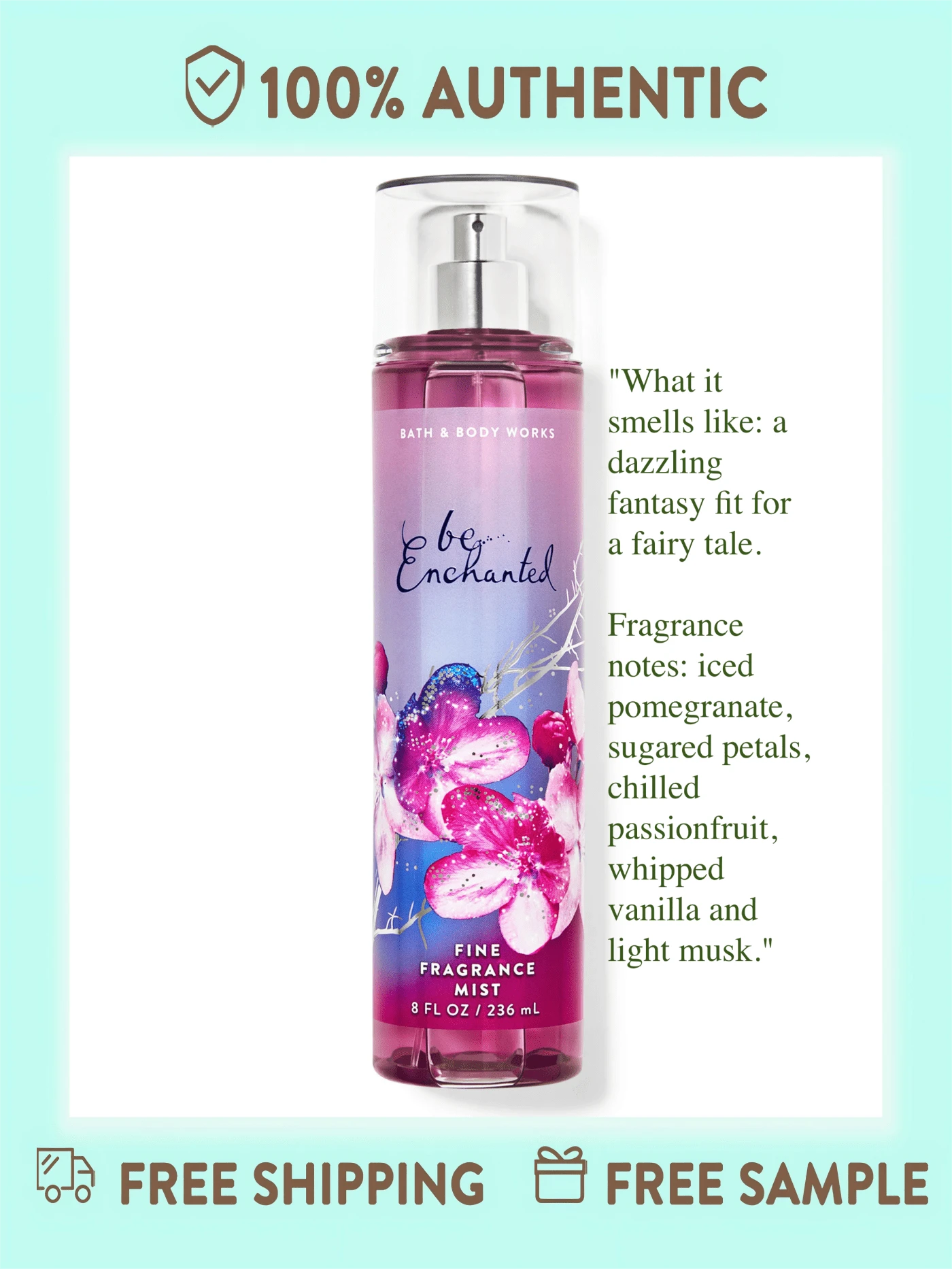 Bath And Body Works Fine Fragrance Mist -8 Fl Oz (Pack Of 1) - Be - 查看 1