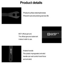 高碳钢锥形自行车轴扳手，自行车棘轮主轴轮毂手动扳手骑行户外运动维修工具 - 彩色 - 查看 4