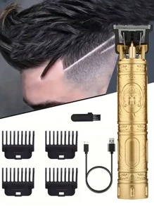 3-In-1 Men's Electric Shaver Razor With USB Charging, Carrying Three Blade Heads