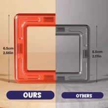 Magnetische Bauklötze Spielzeug für Kinder, großer Magnet MINT Spielzeug Lernspiel Konstruktions-Set Magnetspielzeug für Kinder im Alter von 3-6 Jahren Geburtstaggeschenke Magnetgeschenk Zufällige Farbe