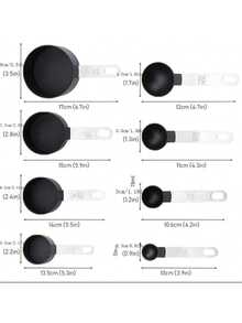 8件套厨房量杯和量勺 - 彩色 - 查看 6