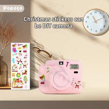Popoto Instant Camera Holiday Set, For Instant Mini Films, With Cloth Bag, Stickers, Album And More Accessory Set, For Holiday Gift/ Outdoor/Party/Girlfriend White, Pink Optional (Not Include Battery)