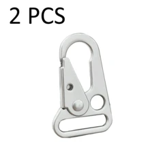 2 件战术金属扣、钩式吊带夹、弹簧门钩、皮带扣、钥匙链、快速释放登山扣、钩配件汽车配件可爱哥特 Y2k