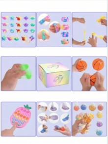 3 件/24 件/36 件/52 件随机烦躁玩具神秘礼盒惊喜烦躁套装抗压力缓解玩具奖品盒、赠送、礼品奖品盒、赠送、派对/复活节礼物、神秘珠宝盒、礼物、便宜