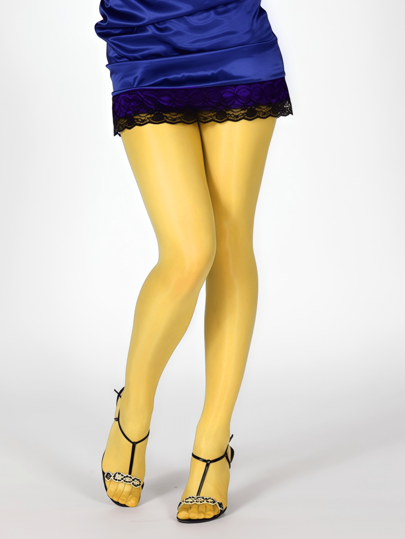 1 Pair High Density Glossy Ultra-Thin High-Elastic Tights Suitable For Everyday Wear