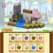 Magnetic Building Tiles Toys, Upgraded STEM Construction Game Kids Sensory Toys, Magnetic Construction Set Suitable For Creative Play - Build A Magnetic World, DIY Assembly Educational Set, Inspiring Children's Creativity And Hands-On Ability, Children's Birthday Gifts Holiday Gifts (Some Colors Random)