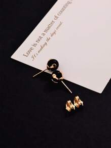 1 Pair Fashionable Simple Versatile High-End Cute Multi-Color Pearl Stud Earrings For Women