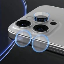 Gekrümmter gehärteter Glas-Bildschirmschutz kompatibel mit Apple 13/14/15/16 Serie, 3D Hochdurchlässigkeit Glas, kratzfest, Anti-Fingerabdruck, hochauflösender Lichttransport, Handy-Kameraobjektiv Schutz