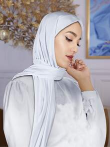 1 szt. Damska, jednokolorowa, prosta chusta na głowę, odpowiednia do codziennych dojazdów do pracy, podróży i wakacji, noszona przez cały rok, do spania - Wielokolorowe - Zobacz 15