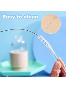 10Pcs Cup Straw Cleaning Brush, Reusable Straw Cleaner Fits 40/30/20 Oz Tumblers, 10mm Diameter Pipe Cleaner Suitable For Water Bottles And Straws, For Outdoor, Camping