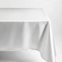 1件装长方形缎面桌布，适用于母亲节和节日装饰、派对、宴会、露营、野餐、烧烤、室内外日常使用。