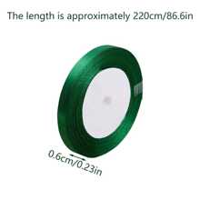 1roll Green Ribbon, Solid Color, Double-Sided Ribbon Gift Wrapping, Happy Birthday Party Decoration, Each Roll Approximately 220cm Saudi National Day Saudi Saudi Arabia