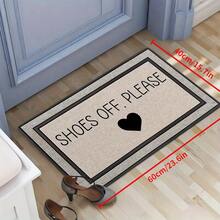 1. “请脱鞋”迎宾垫 - 迷人爱心设计，涤纶材质，适用于入口、露台、门廊和农舍风格装饰，入口鞋垫 | 地毯、房间装饰、卧室地毯、厨房地垫、家居装饰、门垫、浴室地垫 入口装饰 浴室 厨房装饰 厨房地毯 - 彩色 - 查看 7