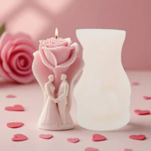 Romantic Rose Silicone Mold For Candle Making – Easy Release, Multi-Purpose DIY Craft Mold, Reusable For Epoxy Resin, Plaster, Clay – Perfect For Handmade Gifts & Home Decor - Love bear mold - View 4