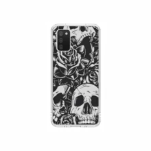 Capa Capinha de celular  Galaxy A02s Personalizada  Caveira 5