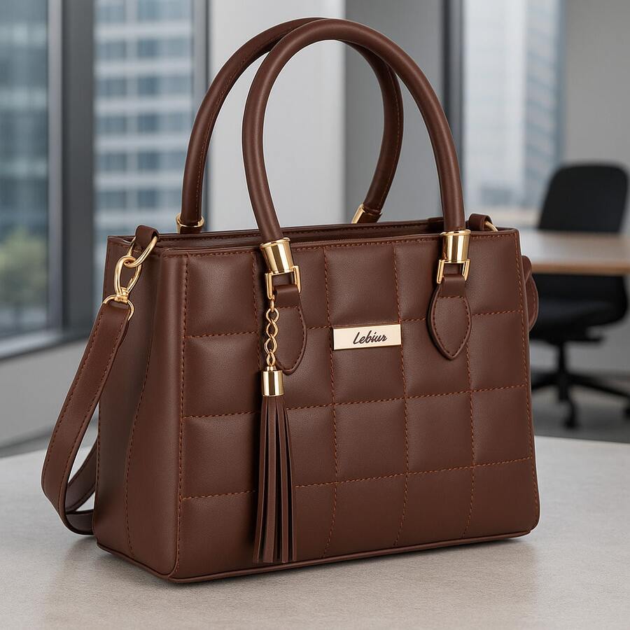 Elegant Women's Bag With Adjustable Shoulder Strap - 摩卡棕 - 查看 1