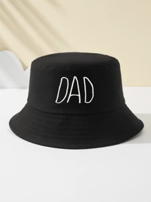1 pièce Chapeau bob brodé pour femme, unique et amusant, indispensable pour les sports de plein air, les voyages, la plage, respirant, à la mode, polyvalent, cadeau de vacances