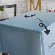 1 块个性化定制文字桌布,渐变蓝色,适合父亲节、母亲节、万圣节、圣诞节、平安夜、情人节、生日、个性化周年纪念日、感恩节 - 彩色 - 查看 8