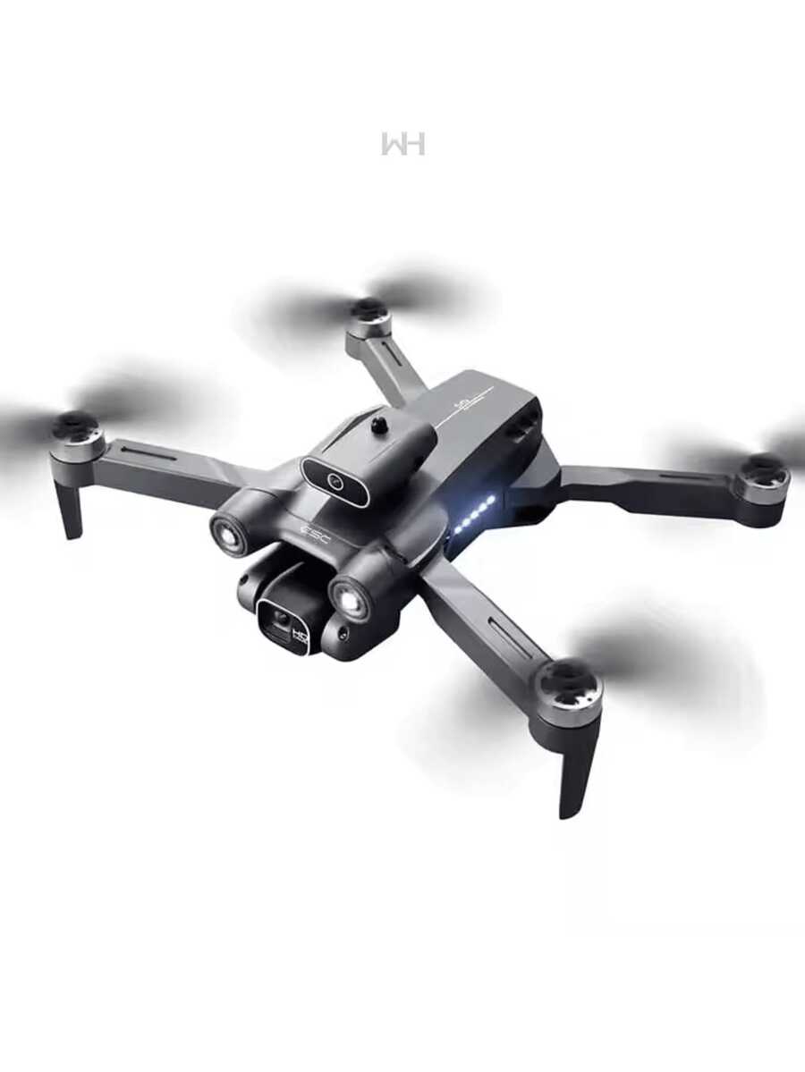 Dron Profesional con DOS Cámaras y Luz Nocturna, Electrónica, Juego al Aire Libre, Para Niños, Jovenes, Exploración, Audio y Video, Horas de Diversión - Negro - Ver 1