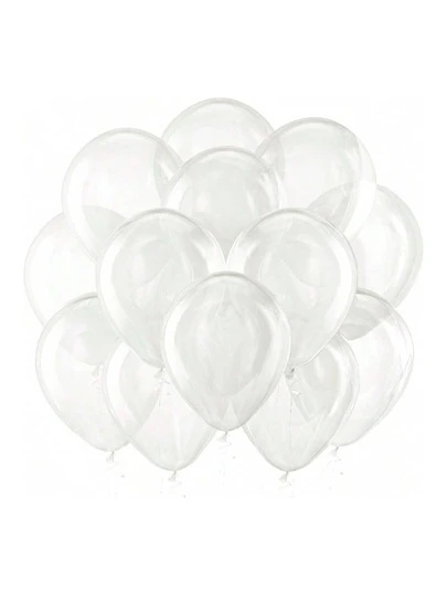 10/20/50pcs 10-Inch/25.4cm Transparent Latex Balloons With Ribbons, Suitable For Birthday, Gift, Bride, Engagement, Back To School, Halloween, Valentine's Day, Wedding Party Decorations