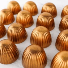 Kit 3 Chocolate Molds Linhas Code: 10596 BWB - Special 3 Parts - Fine Sweets - Blue - View 3