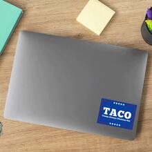 1 件 TACO - Always Chickens Out | 恶搞贴纸 | 3 英寸 X 2.5 英寸 | 搞笑反乙烯基贴花 | 政治抗议贴纸 - 彩色 - 查看 5