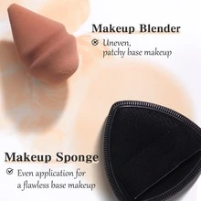 Set de Esponja de Maquillaje y Pincel de Base - 1 Esponja de Maquillaje + 1 Pincel de Base - Adecuado para Maquillaje Líquido y en Crema - Ultra Suave, Sin Látex, Aplicación Suave - Ideal para Uso Diario o como Regalo